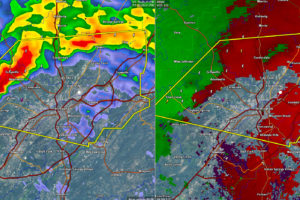 Severe Thunderstorm Warning for Jefferson, Including Birmingham