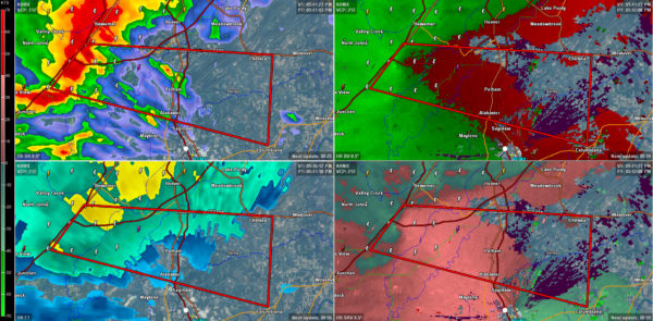 Tornado Warning Shelby, Southern Jefferson