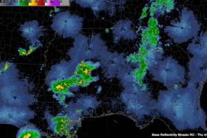 Showers and Storms Pushing Through West Alabama; Not Severe