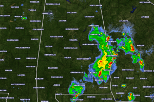 Radar Check for North/Central Alabama at 7:40 PM CDT