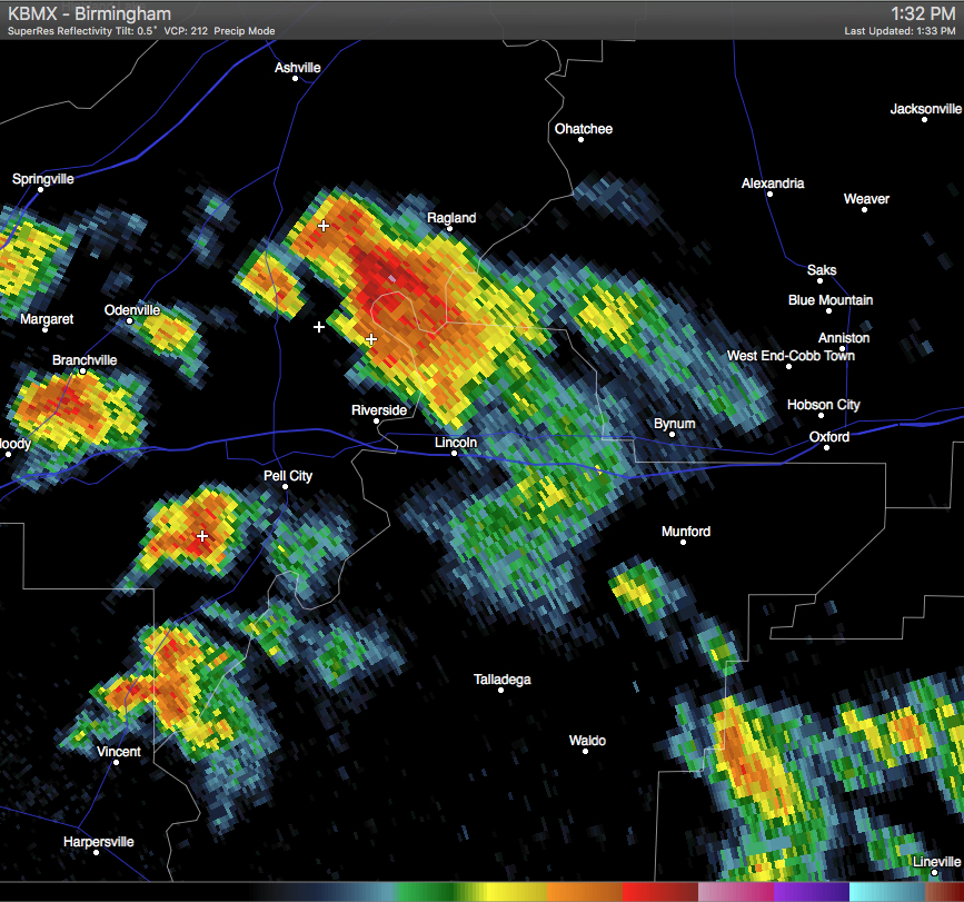 Significant Weather Advisory WestCentral Calhoun and Northeastern St