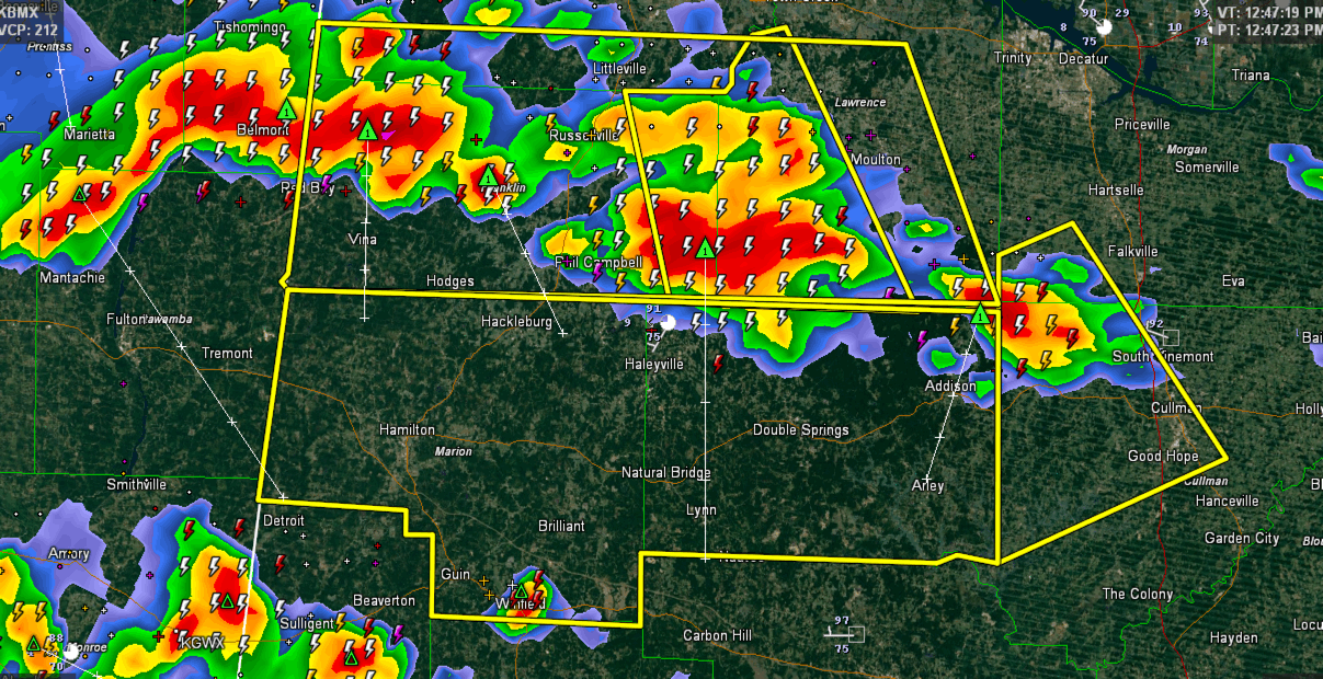 Severe Thunderstorm Warning For All of Marion and Winston ...