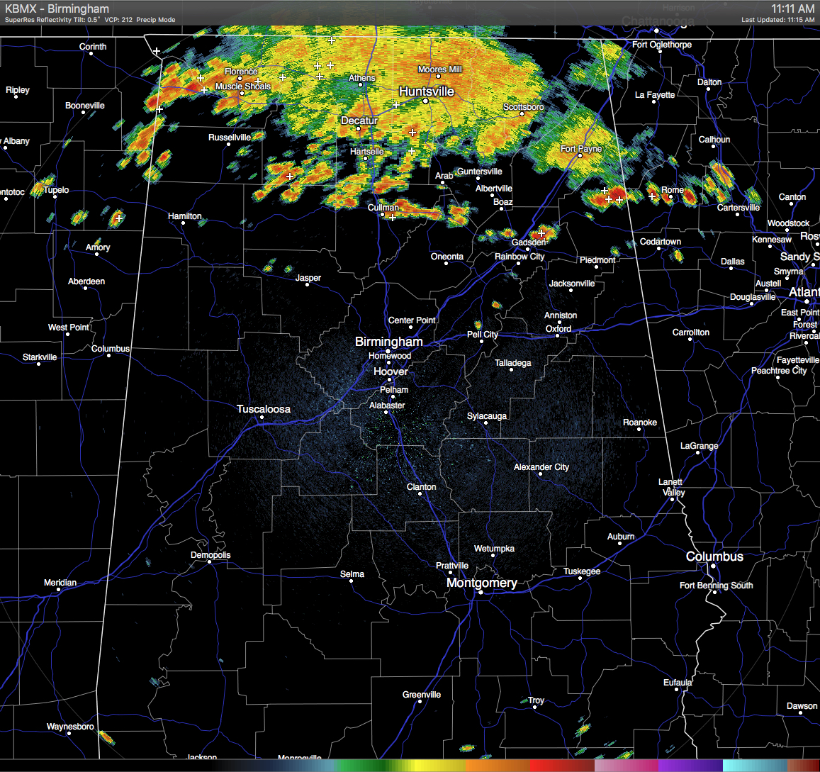 Midday Nowcast Will A MCS Bring Much Needed Rainfall to Central AL