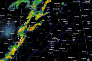 Strong Storms Over West Alabama