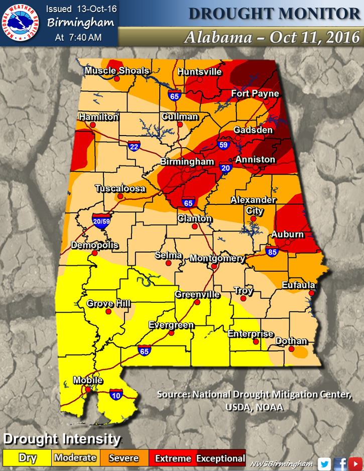 A Warmer But Still Dry Midday in Central Alabama The Alabama Weather Blog