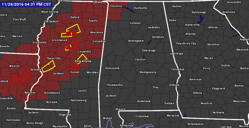 Here Is An Update On The Alabama Weather Situation at 430 PM CST The