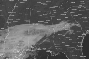 Stubborn Clouds In The South At Midday, With Sun To The Max In The North