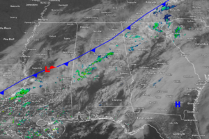 Frontal Boundary Is Slowly Moving Across The Area At Midday