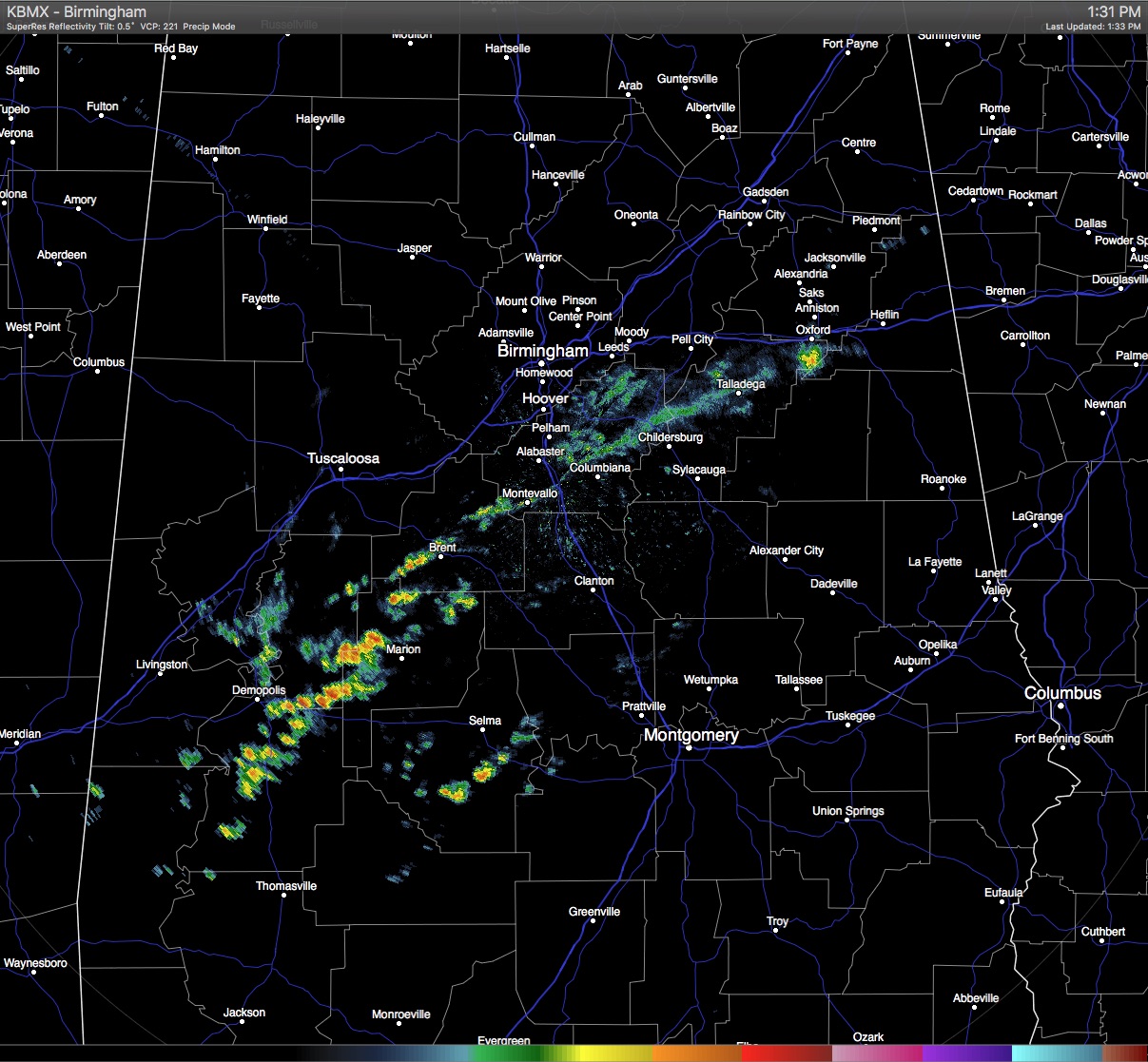 Frontal Boundary Is Slowly Moving Across The Area At Midday The