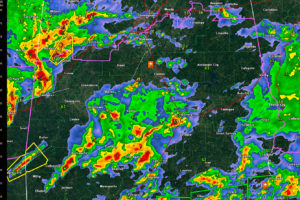 Storms Moving Across West Central, South Central Alabama