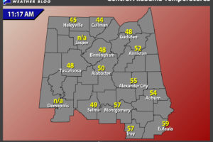A Beautiful But Cool Midday Across Central Alabama