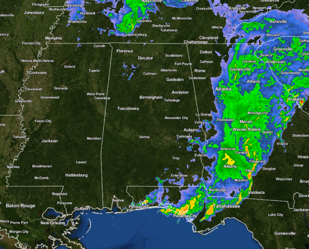 A Final Update On Central Alabama’s Weather For Today The Alabama Weather Blog