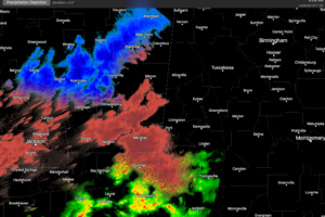 Snow/Sleet About To Enter West Alabama
