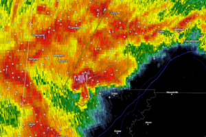 Severe Thunderstorm Warning Continues for Parts of Pickens & Greene Counties Until 11:45 PM