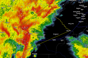 Severe Thunderstorm Warning Continues for Tuscaloosa County Until 1:00 AM