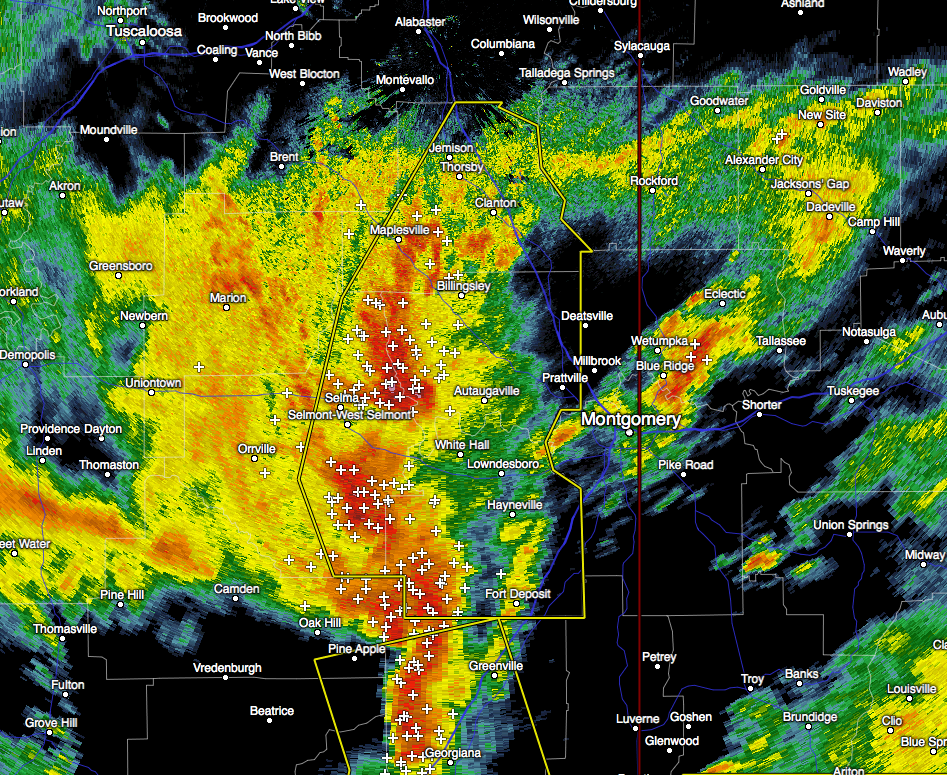 Severe Thunderstorm Warning Continues For Parts Of Autauga, Chilton