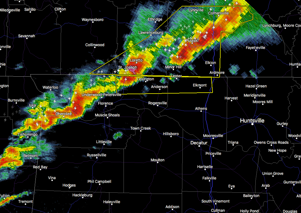 The Severe Thunderstorm Warning Issued for Parts of Lauderdale and ...
