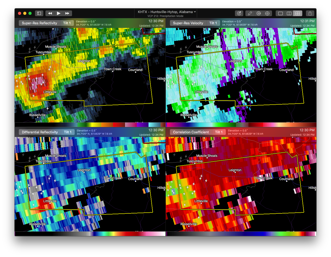 Severe Thunderstorm Warning Issued For Parts Of Colbert And Lawrence