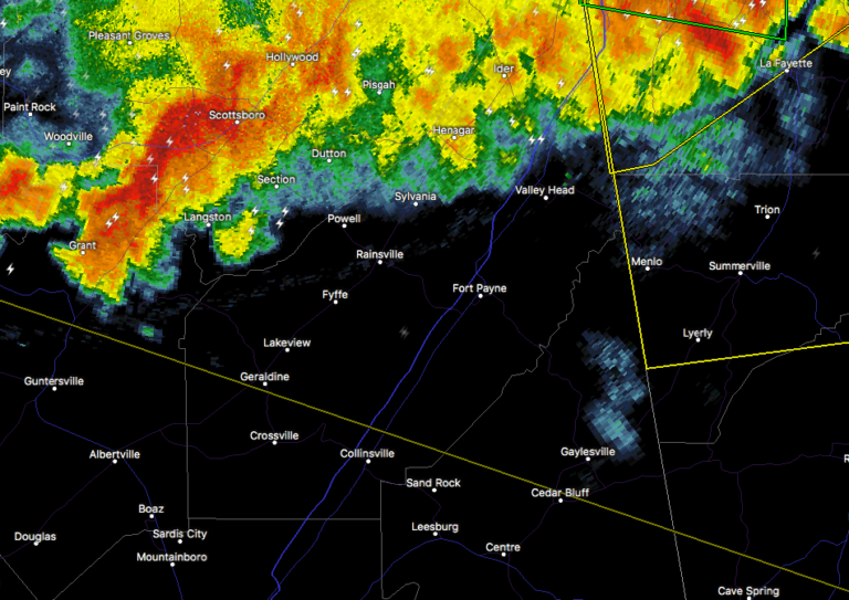 Strong Storms Approaching Cherokee County The Alabama Weather Blog