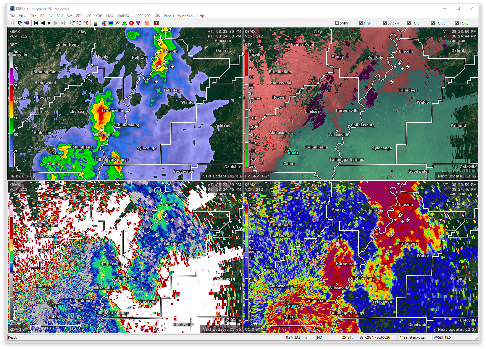 Strong Storms Approaching Parts Of Shelby, St. Clair, & Talladega Counties The Alabama Weather