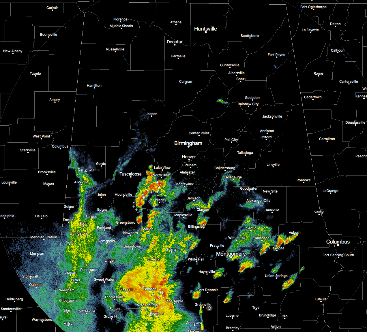 A Quick Peak Into The North/Central Alabama Weather Situation At 330PM