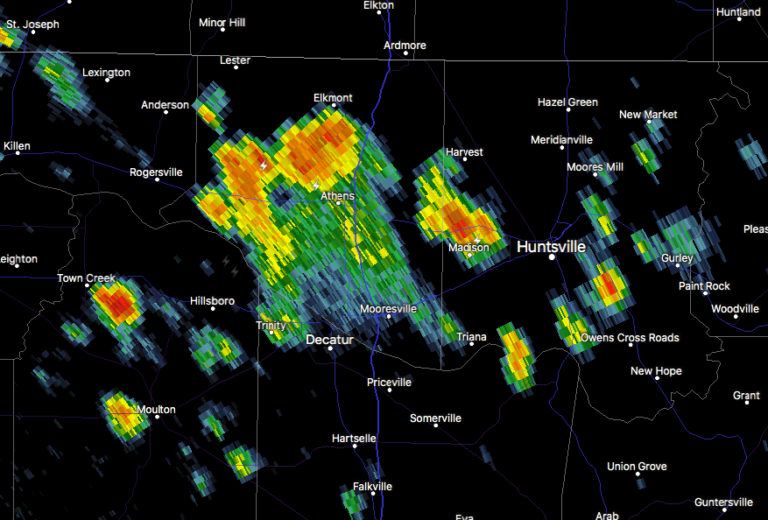 Strong Storm Affecting Limestone County The Alabama Weather Blog