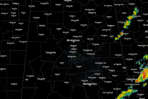 Severe Weather Threat Starting To End For Southeastern Parts of Central Alabama