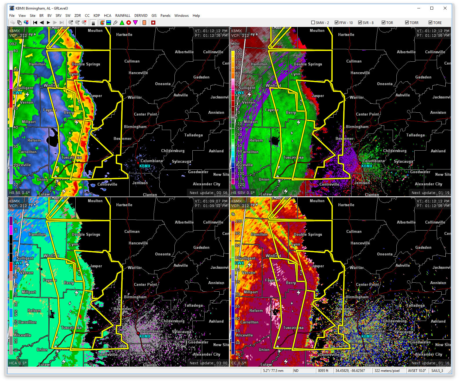 Severe Thunderstorm Warning Continues For Parts Of Bibb, Jefferson, And ...