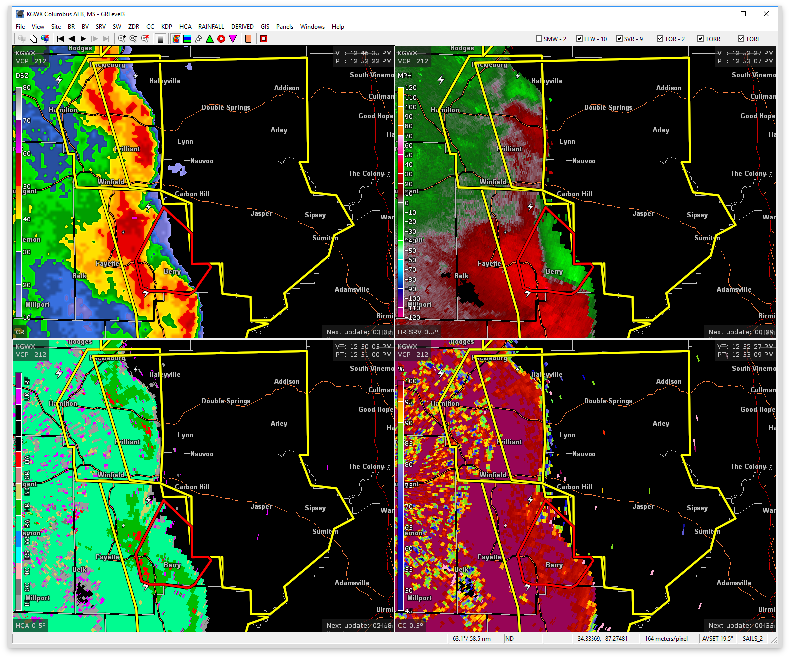 Severe Thunderstorm Warning Continues For Parts Of Walker And Winston ...