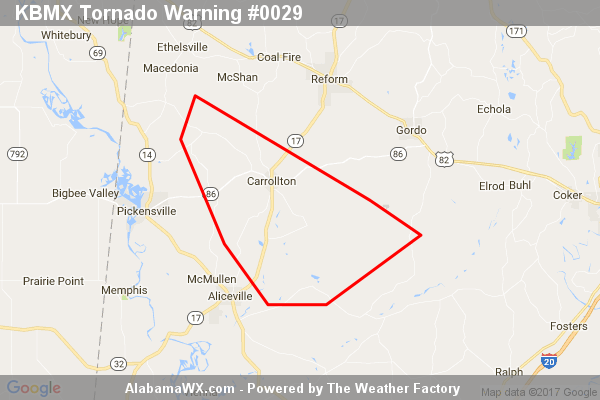 Tornado Warning Continues For Parts Of Pickens County Until 12:15PM