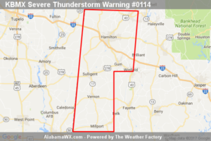 Severe Thunderstorm Warning Issued For Parts Of Lamar And Marion Counties Until 12:45PM
