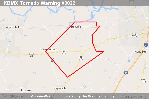 Tornado Warning Canceled For Parts Of Lowndes County