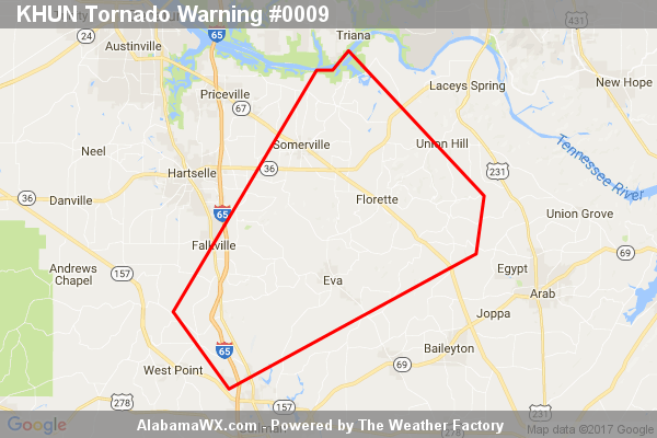 Tornado Warning Expired For Parts Of Cullman And Morgan Counties
