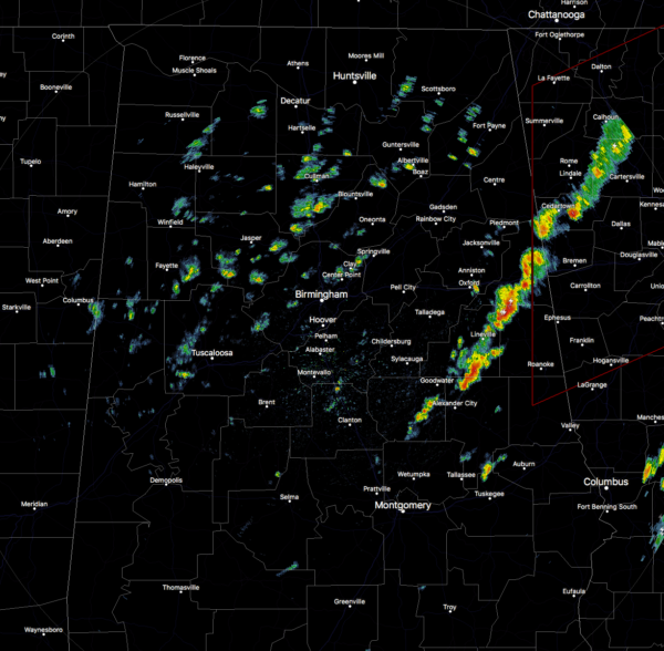 Midday Check On Central Alabama’s Weather Situation The Alabama