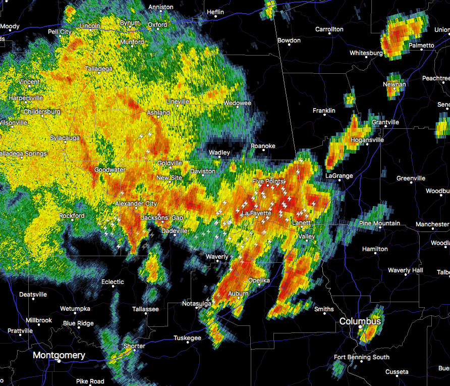 Strong Storms Affecting Chambers County The Alabama Weather Blog