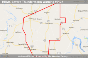 Severe Thunderstorm Warning Canceled For Parts Of Marengo County