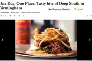 San Francisco Chronicle Features Birmingham’s Food Scene