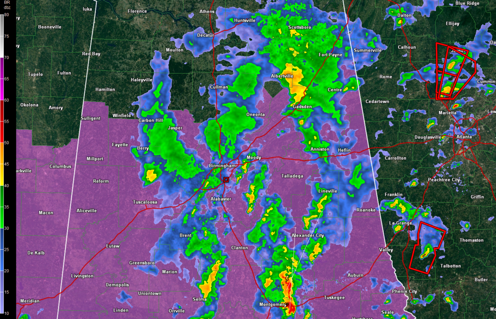 The Latest on the Alabama Weather Situation Through 340 p.m. The