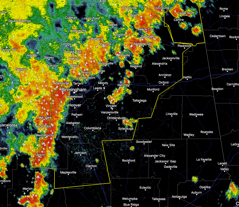 Severe Thunderstorm Warning Continues For Parts Of Bibb, Calhoun ...