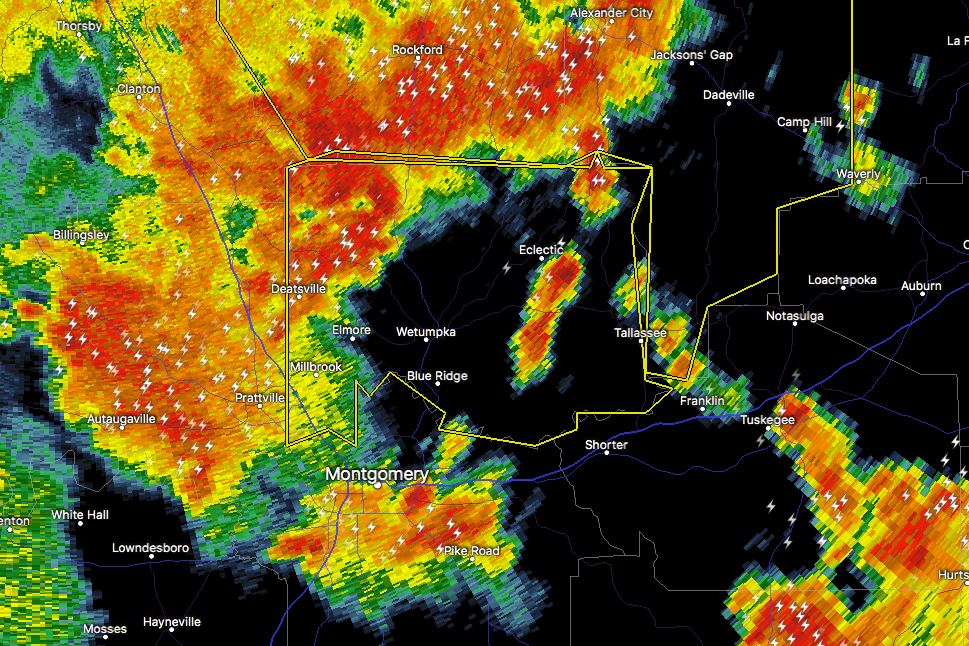 Severe Thunderstorm Warning Continues For Parts Of Elmore County Until