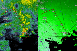 Possible Waterspout Coming Onshore At Orange Beach