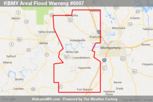 Areal Flood Warning Issued For Parts Of Autauga And Lowndes Counties Until 1:30PM
