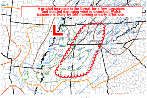 Tornado Watch Will Be Coming Soon For Parts of North/Central Alabama