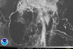 Cindy Moving Northwestward Toward The Gulf Coast