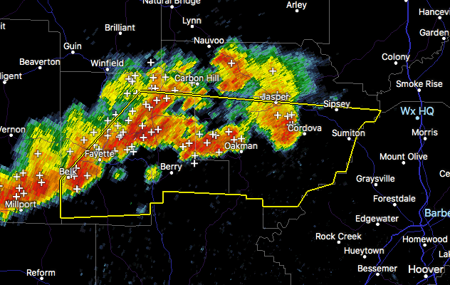 Severe Thunderstorm Warning Continues For Parts Of Fayette And Walker ...