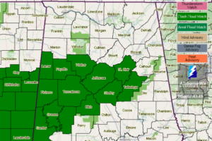 Flash Flood Watch Continues For Parts Of Central Alabama