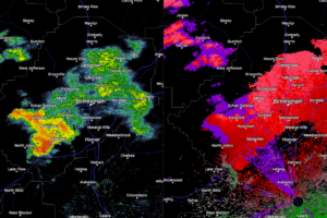 Strong Storms Moving Up Through Western Jefferson County