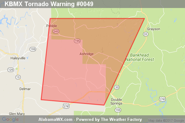 Tornado Warning Canceled For Parts Of Winston County