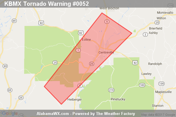 Tornado Warning Canceled For Parts Of Bibb And Perry Counties