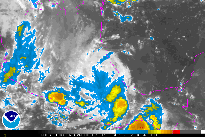 Katia Dissipates Over The Terrain Of Eastern Mexico But Threat
For Heavy Rainfall Continues